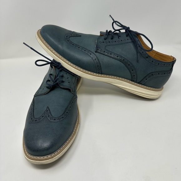 Nautica Wingdeck Oxford Shoe Lace Up Blue Men\'s 13